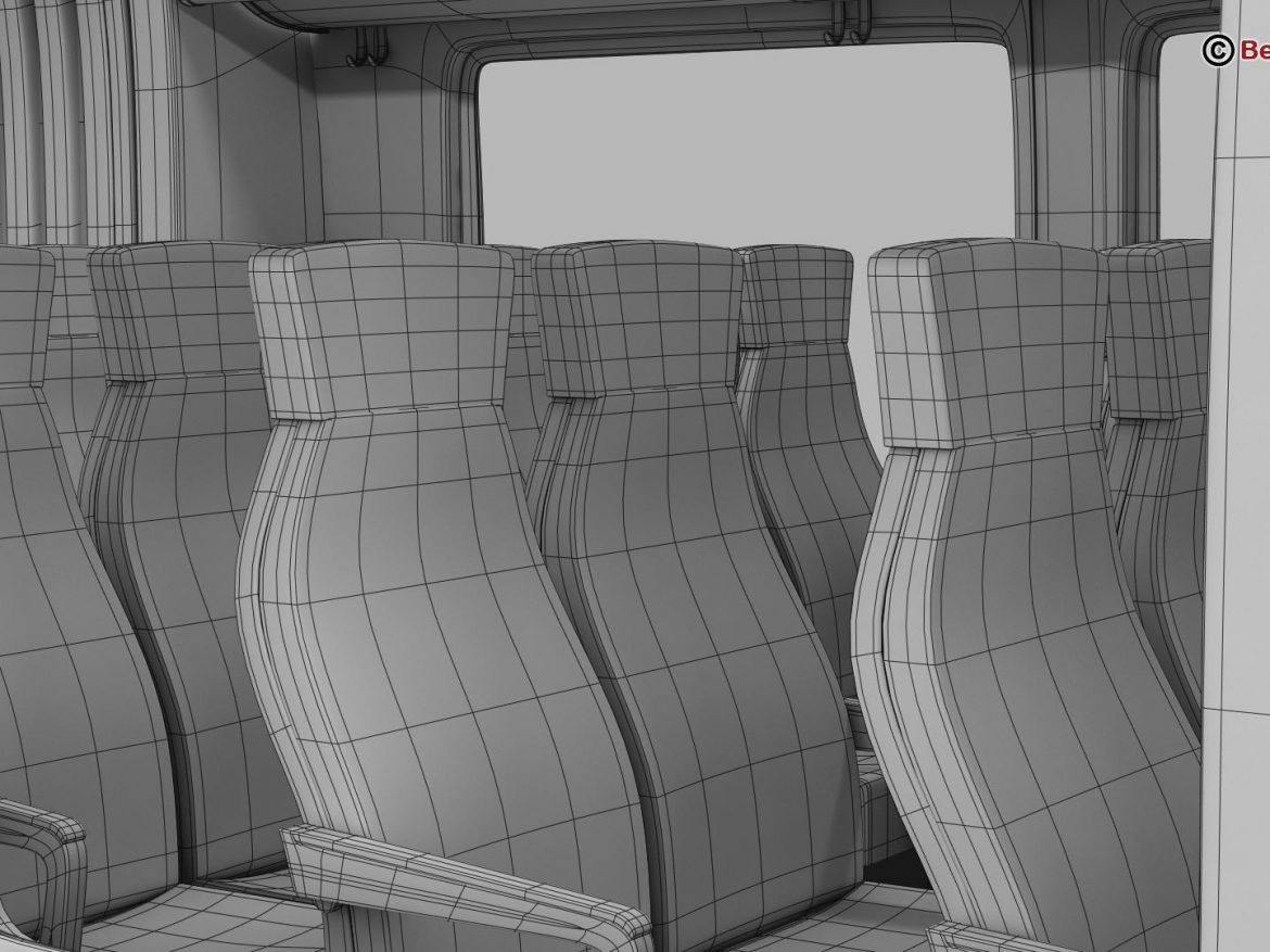 generic commuter train 3d model 3ds max fbx c4d ma mb obj 206640