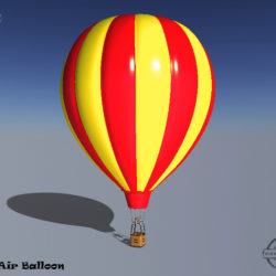 hot air balloon 3d model 3ds max fbx obj 207008