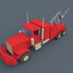 red truck 3d model 3ds dxf dwg skp obj 207608
