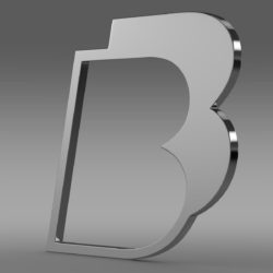 bb logo 3d model 3ds max fbx lwo ma mb hrc xsi obj 208208