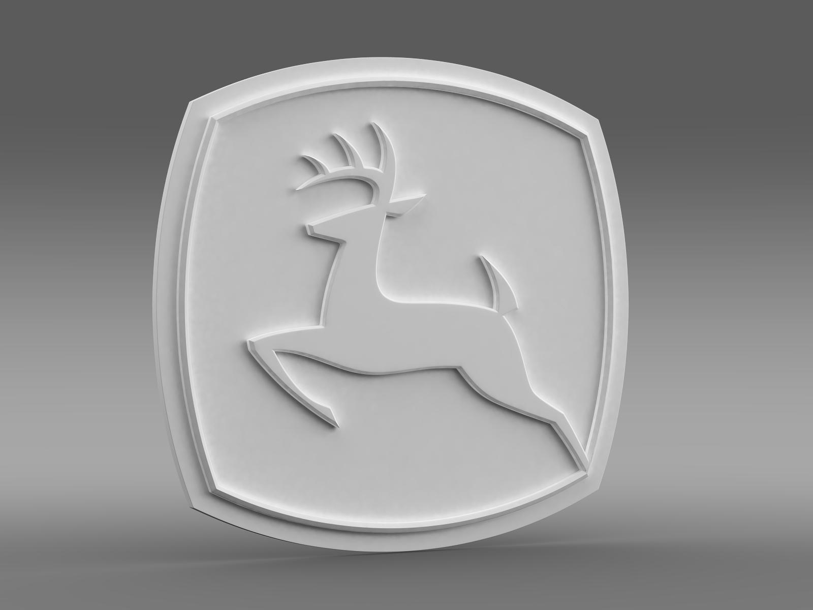 John Deere logo, 3D CAD Model Library