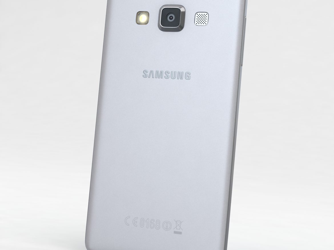 samsung galaxy a3 and a3 duos silver 3d model 3ds max fbx c4d obj 208311