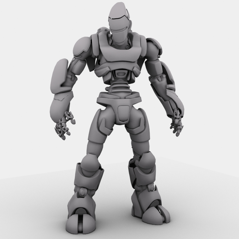 model blender free 3d robot 3D 01 Robot Model