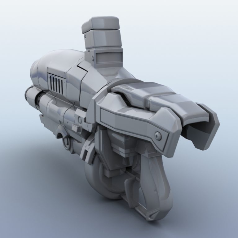 Gun 3 d. Sci Fi пушка 3d model. Робот танк. Плазмомет хищника. Экзо робот танк.