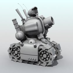 metal slug tank 3d model 3ds max fbx obj 208705