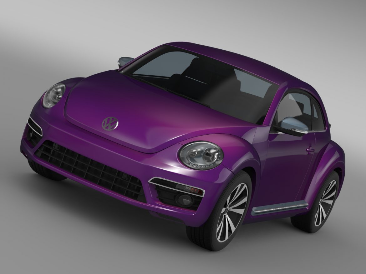 vw beetle pink edition concept 2015 3d model 3ds max fbx c4d lwo ma mb hrc xsi obj 208786