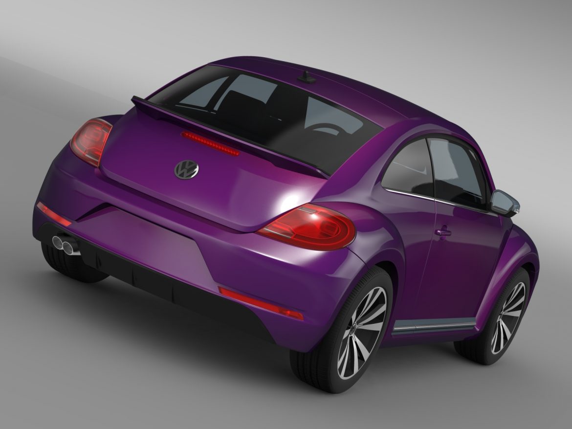 vw beetle pink edition concept 2015 3d model 3ds max fbx c4d lwo ma mb hrc xsi obj 208787