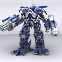 ironhide robotic character 3d model 3ds max fbx obj 208910