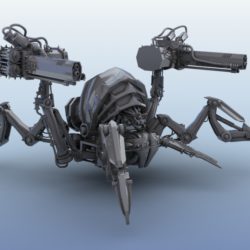 robot spider 3d model 3ds max fbx obj 208977