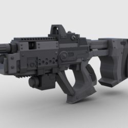 sci fi gun 01 3d model 3ds max fbx obj 209014