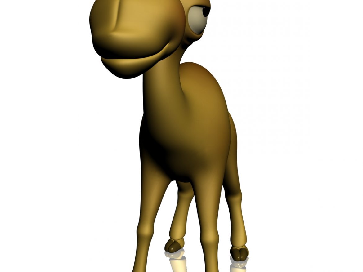 cartoon camel rigged 3d model 3ds max fbx  obj 209171