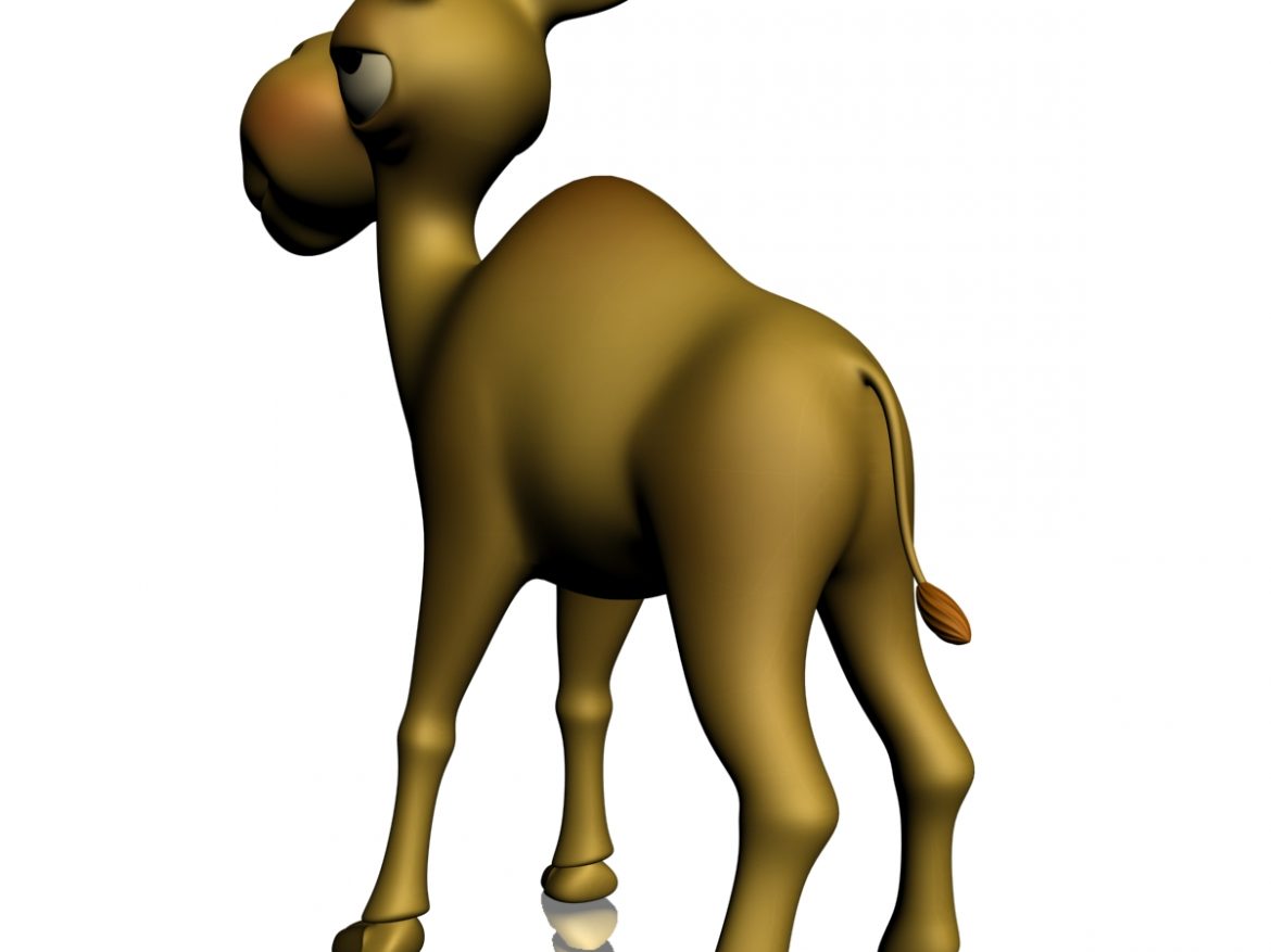 cartoon camel rigged 3d model 3ds max fbx  obj 209173