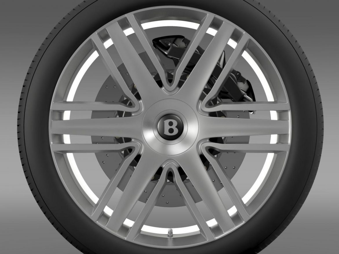bentley continental gtc 2015 wheel 3d model 3ds max fbx c4d lwo ma mb hrc xsi obj 210612