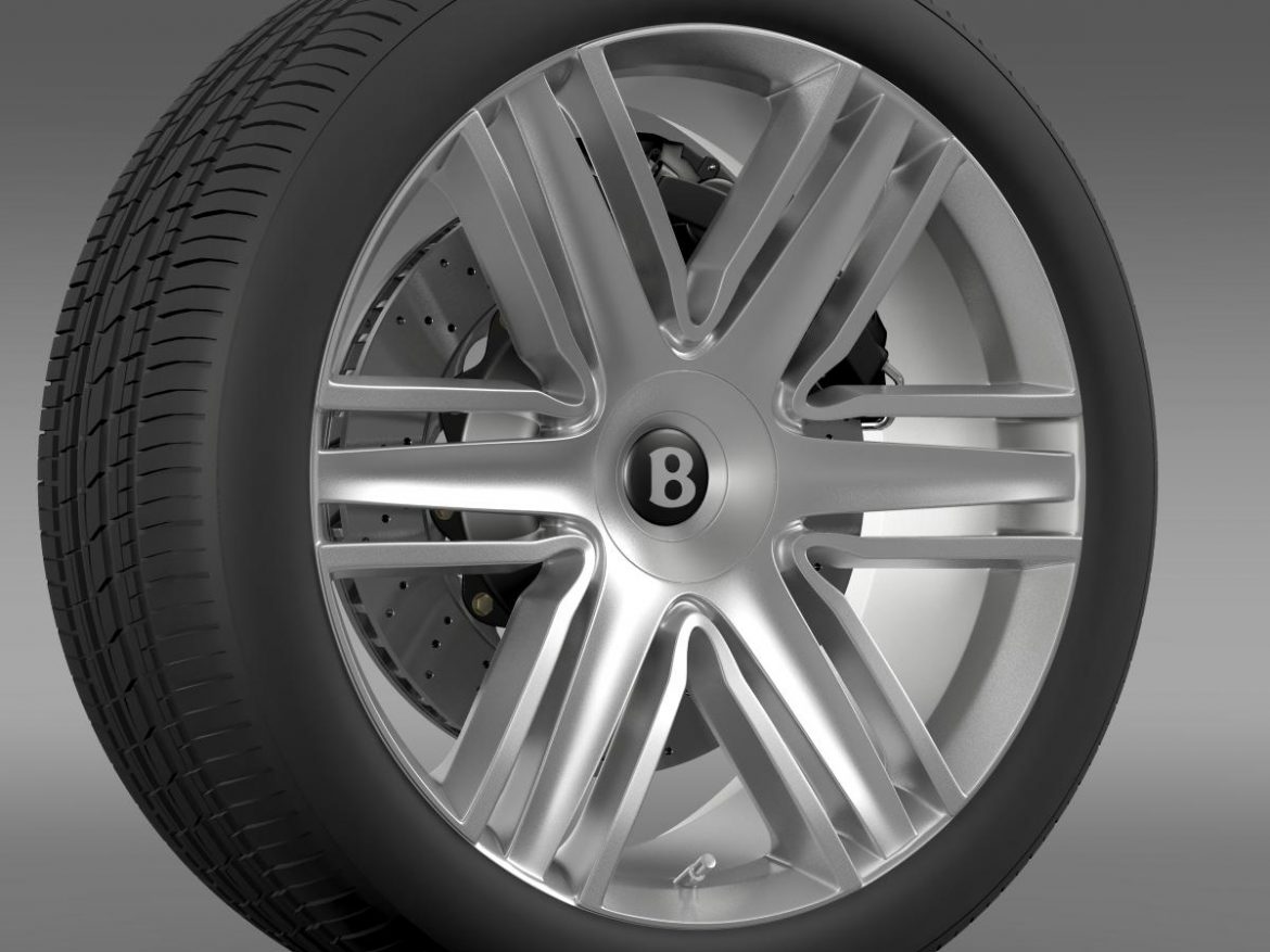 bentley continental gtc 2015 wheel 3d model 3ds max fbx c4d lwo ma mb hrc xsi obj 210613