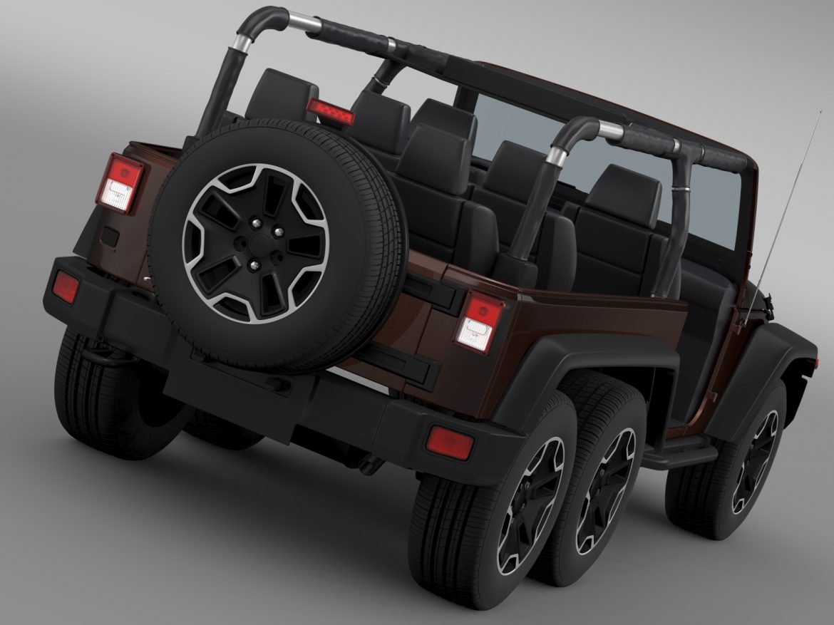 jeep wrangler rubicon 6×6 2016 3d model 3ds max fbx c4d lwo ma mb hrc xsi obj 212113