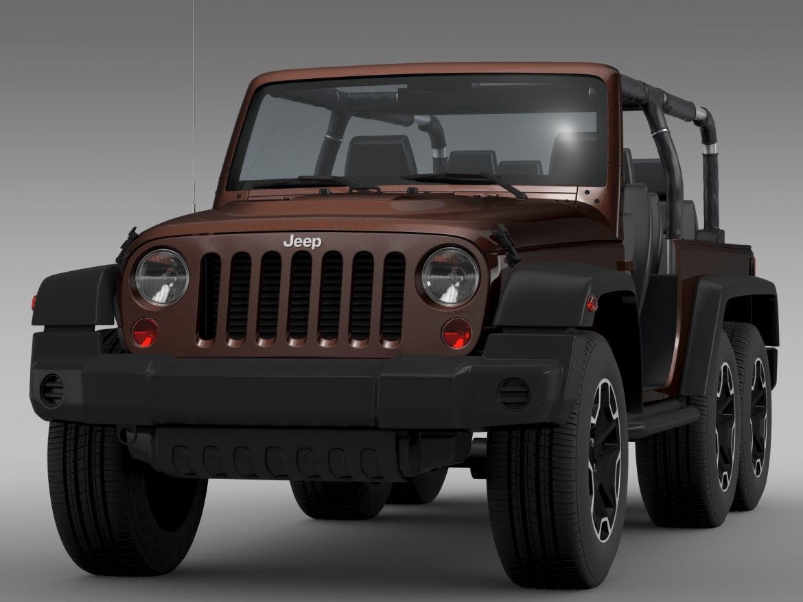 jeep wrangler rubicon 6×6 2016 3d model 3ds max fbx c4d lwo ma mb hrc xsi obj 212114