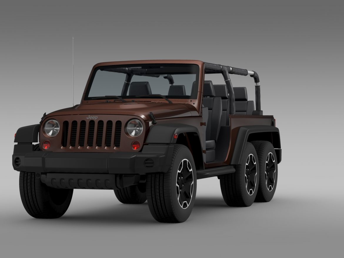 jeep wrangler rubicon 6×6 2016 3d model 3ds max fbx c4d lwo ma mb hrc xsi obj 212115