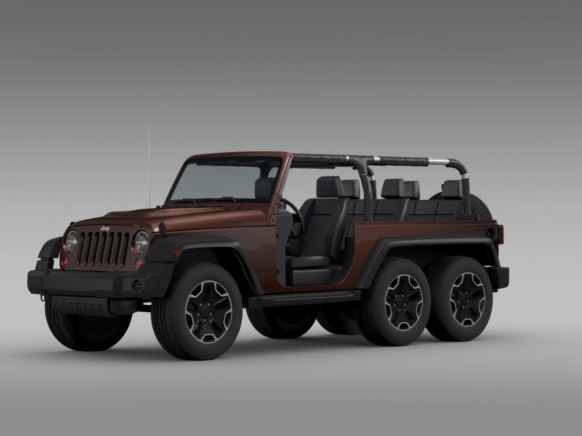 jeep wrangler rubicon 6×6 2016 3d model 3ds max fbx c4d lwo ma mb hrc xsi obj 212116