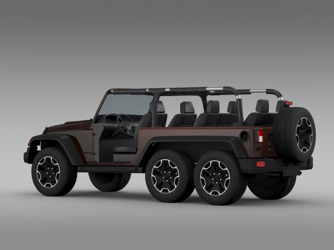 jeep wrangler rubicon 6×6 2016 3d model 3ds max fbx c4d lwo ma mb hrc xsi obj 212118