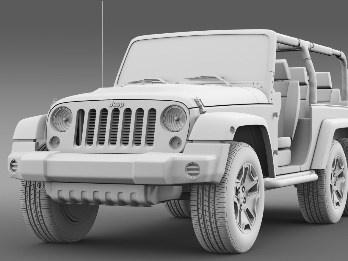 jeep wrangler rubicon 6×6 2016 3d model 3ds max fbx c4d lwo ma mb hrc xsi obj 212126