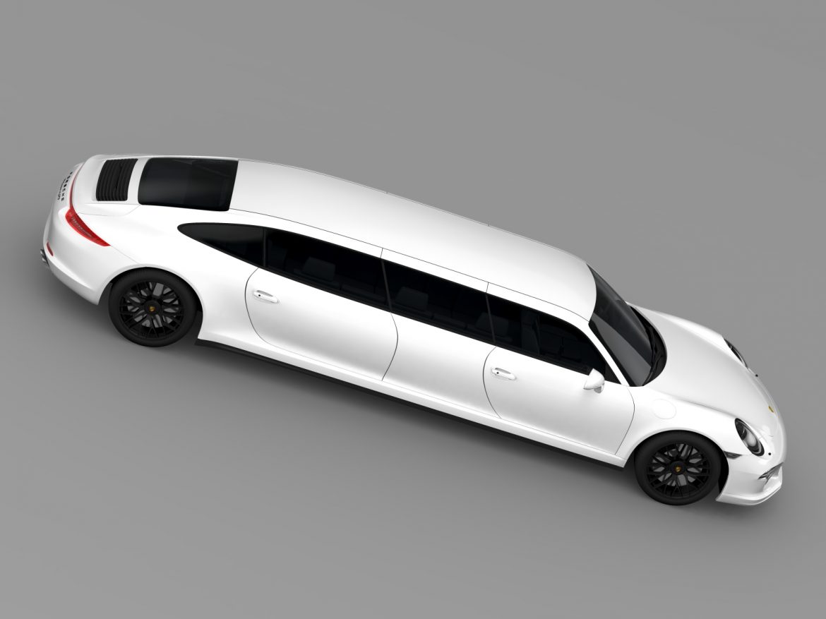 porsche 911 carrera 4 gts limousine 2016 3d model 3ds max fbx c4d lwo ma mb hrc xsi obj 212142