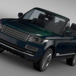 range rover autobiography black lwb cabrio l405 20 3d model 3ds max fbx c4d lwo ma mb hrc xsi obj 212152