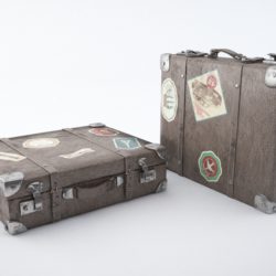 travel suitcase 3d model max jpeg jpg obj 212217
