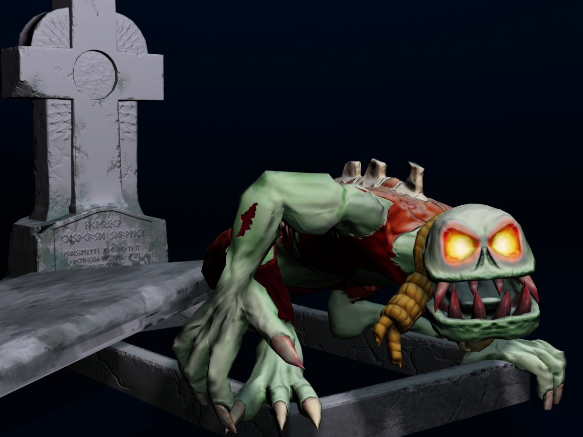 zombie (ghoul) 3d model max fbx obj 212443