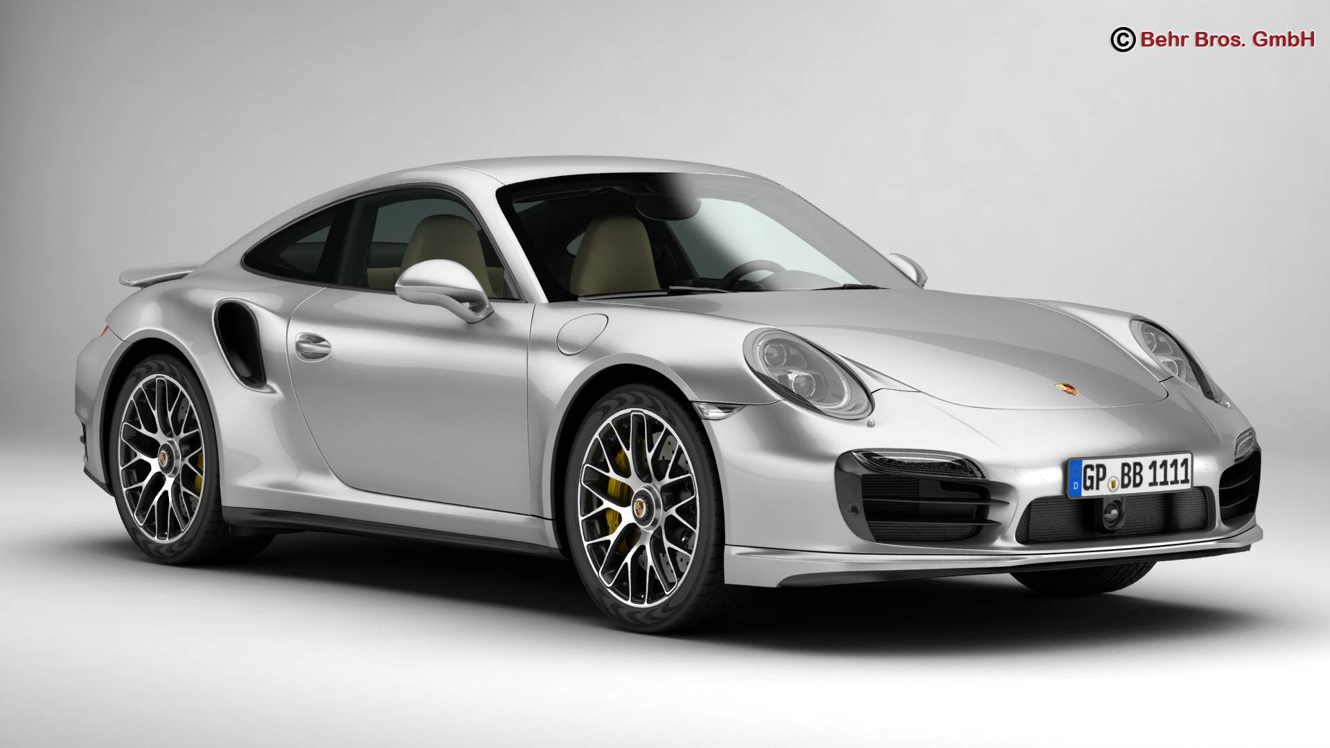 Porsche 911 Turbo S 2014 3D Model Buy Porsche 911 Turbo
