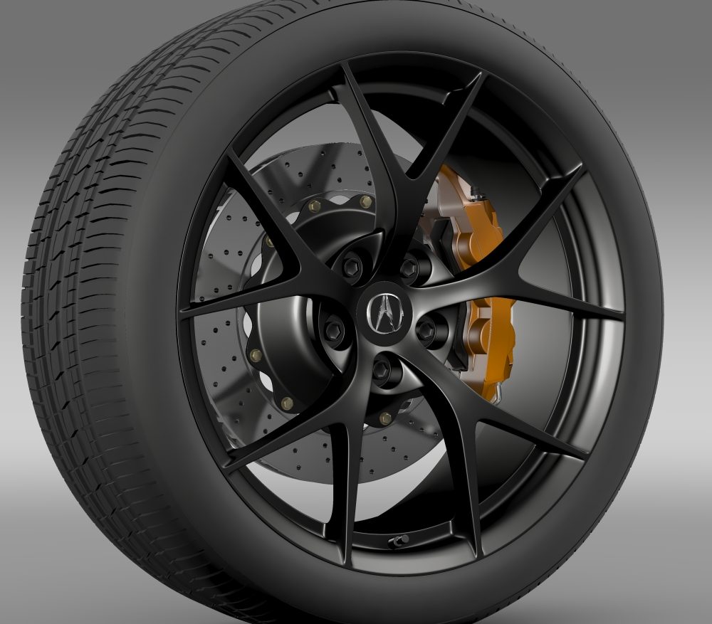 acura nsx wheel 2015 3d model 3ds max fbx c4d lwo ma mb hrc xsi obj 212649