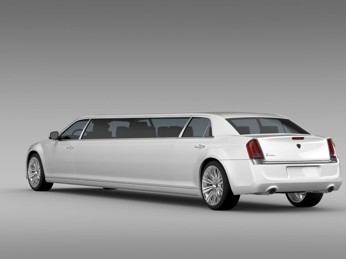 lancia thema limousine 3d model 3ds max fbx c4d lwo ma mb hrc xsi obj 212854