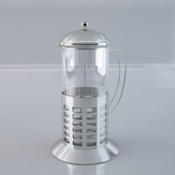 french teaglass 3d model max obj 213047