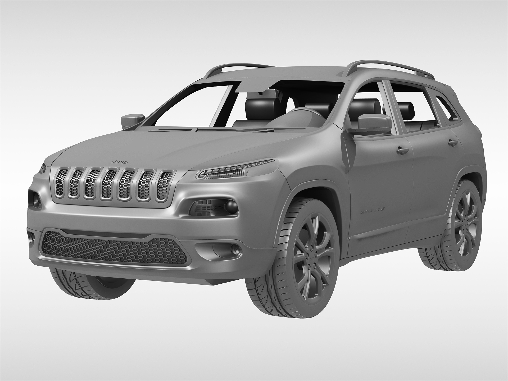 Jeep Cherokee (2014) 3D Model FlatPyramid