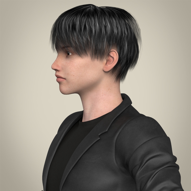 Realistic Young Handsome Boy 3D Model | FlatPyramid