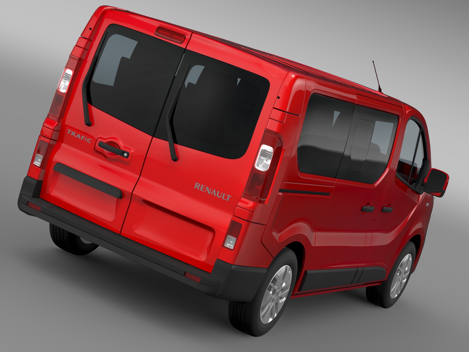Renault Trafic Minibus 2015 3D Model – Buy Renault Trafic Minibus 2015 ...