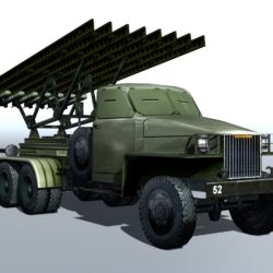 bm-13 – installation rocket artillery ‘katusha’. 3d model 3ds max fbx obj 213992