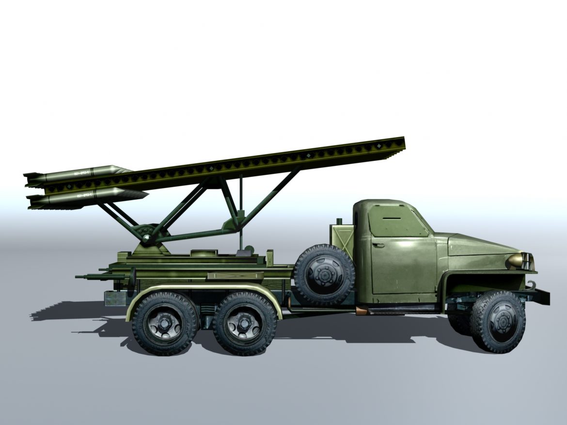 bm-13 – installation rocket artillery ‘katusha’. 3d model 3ds max fbx obj 213994