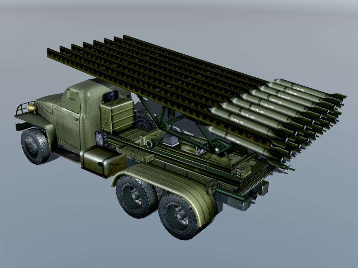 bm-13 – installation rocket artillery ‘katusha’. 3d model 3ds max fbx obj 213995