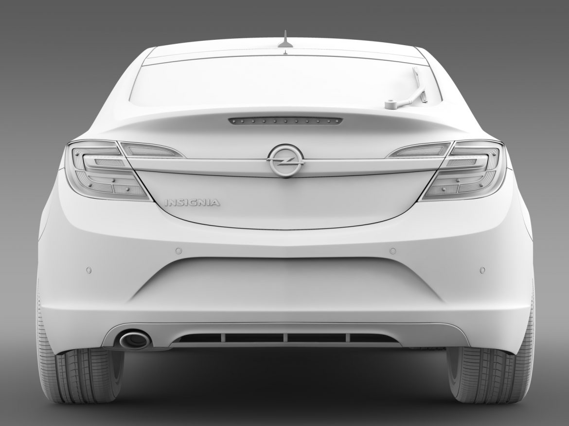 opel insignia hatchback 2015 3d model 3ds max fbx c4d lwo ma mb hrc xsi obj 215287