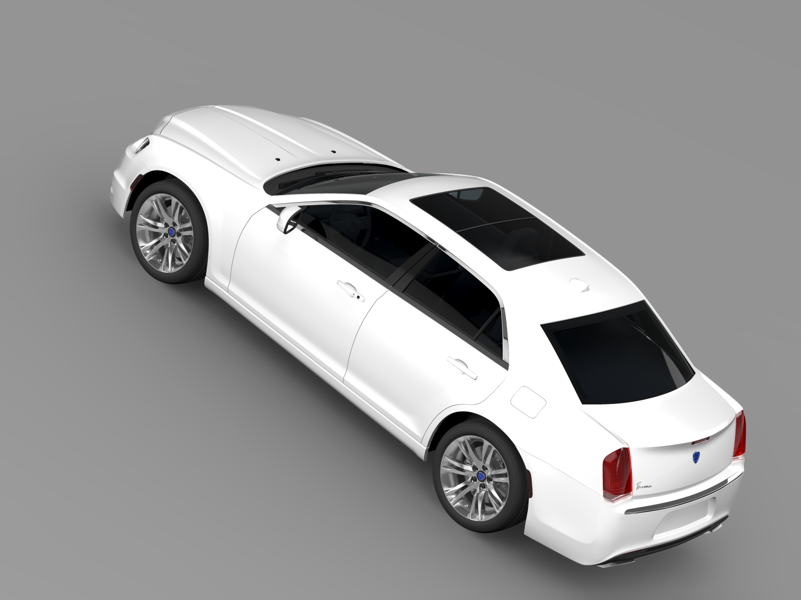 Lancia Thema 2014 3D Model - FlatPyramid