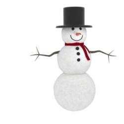 winter snowman 3d model blend 216790