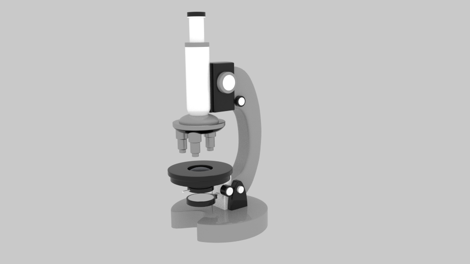 microscope 3d model blend 216797