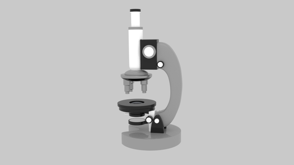 microscope 3d model blend 216798