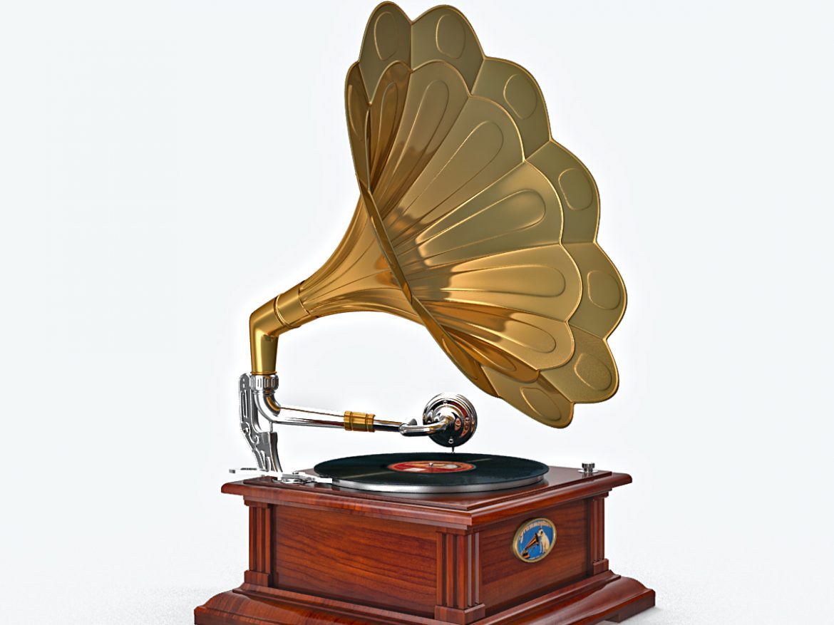 phonograph v1 3d model max fbx obj 217309