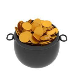 pot of gold 3d model blend 217531
