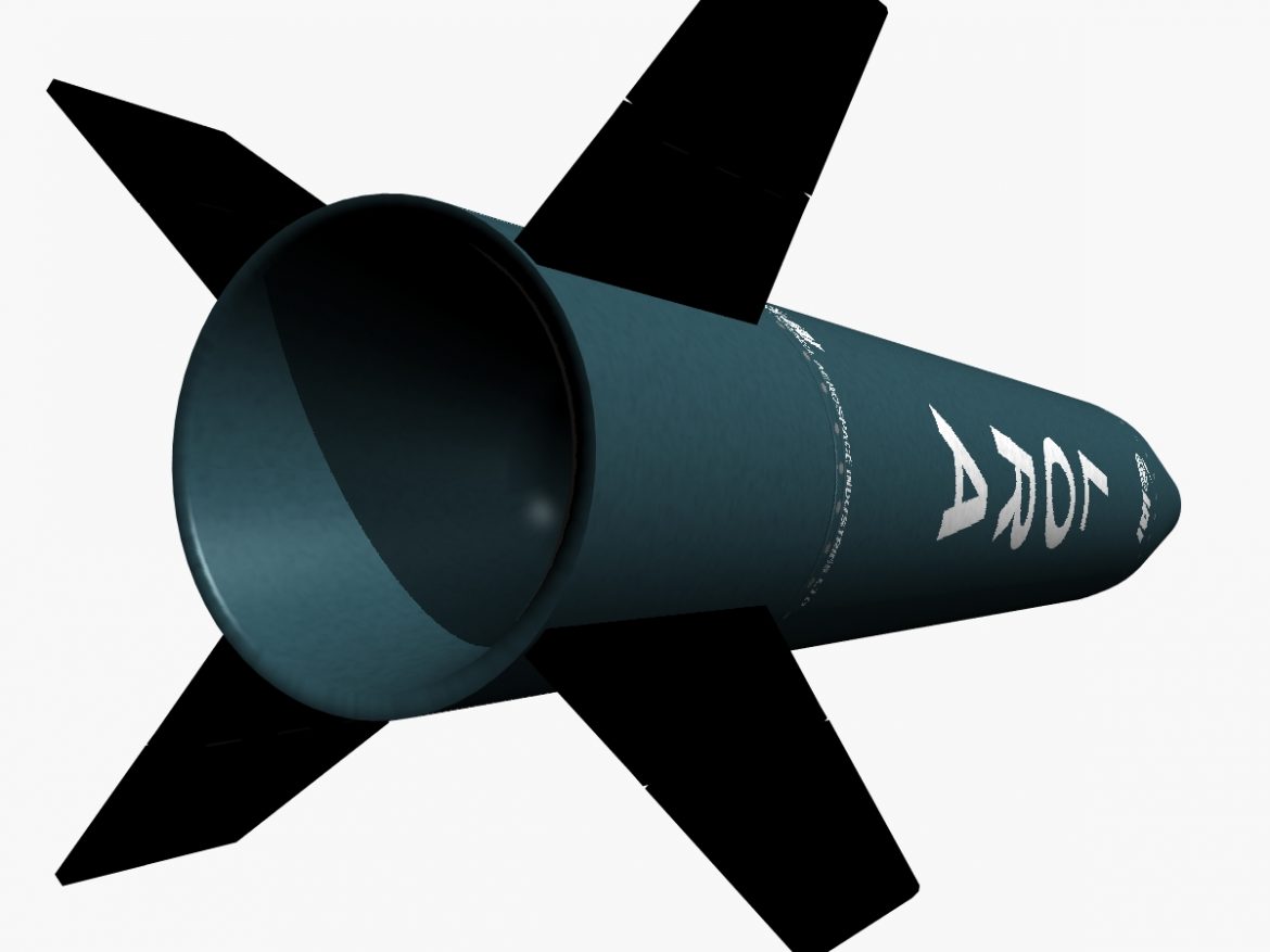 lora missile 3d model 3ds dxf fbx blend cob dae x obj 217678