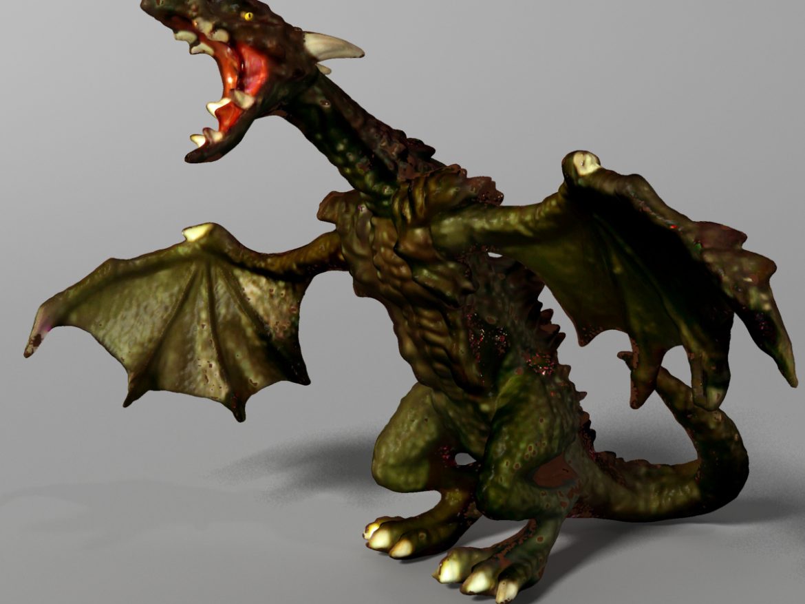 highly detailed dragon 3d model max fbx  obj 217733