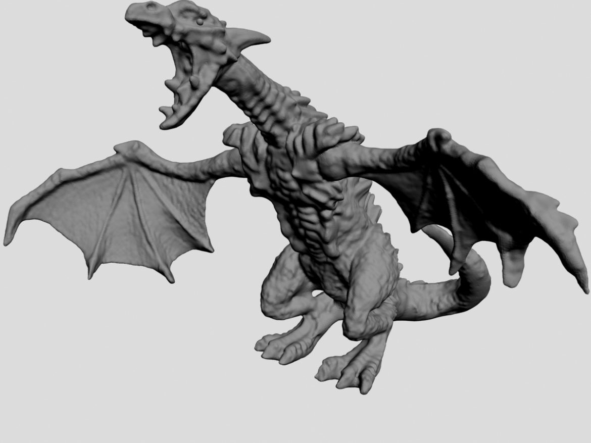 highly detailed dragon 3d model max fbx  obj 217734