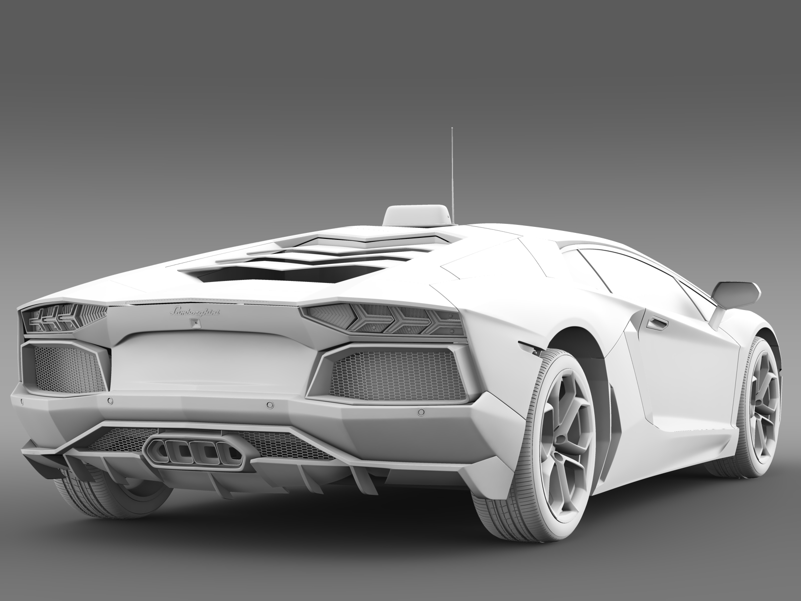 Lamborghini Aventador Taxi 2016 3D Model - FlatPyramid
