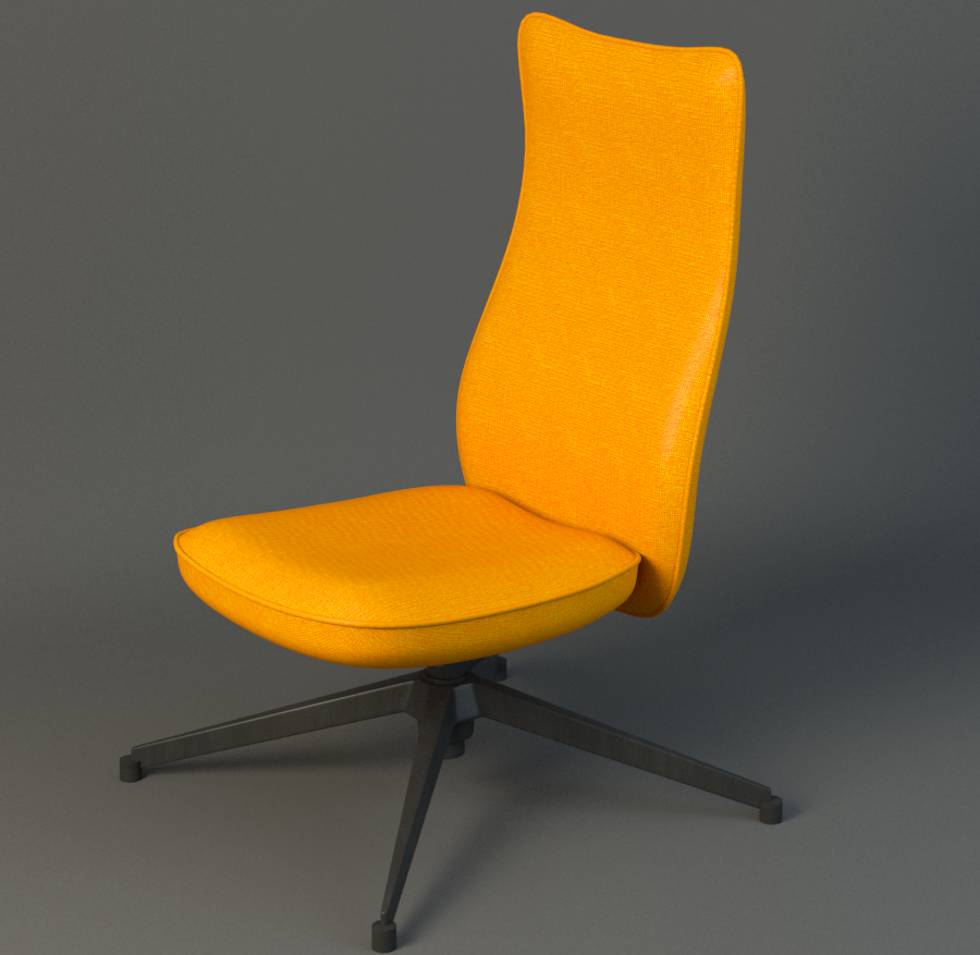 pilot chair knoll 3d model max fbx ma mb obj 218177